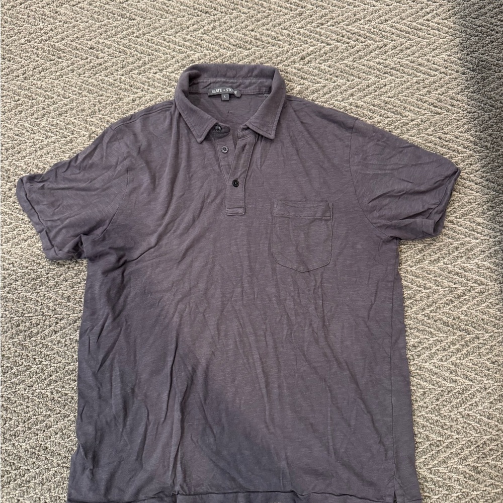 Slate & Stone Gray Polo Shirt Classic Fit